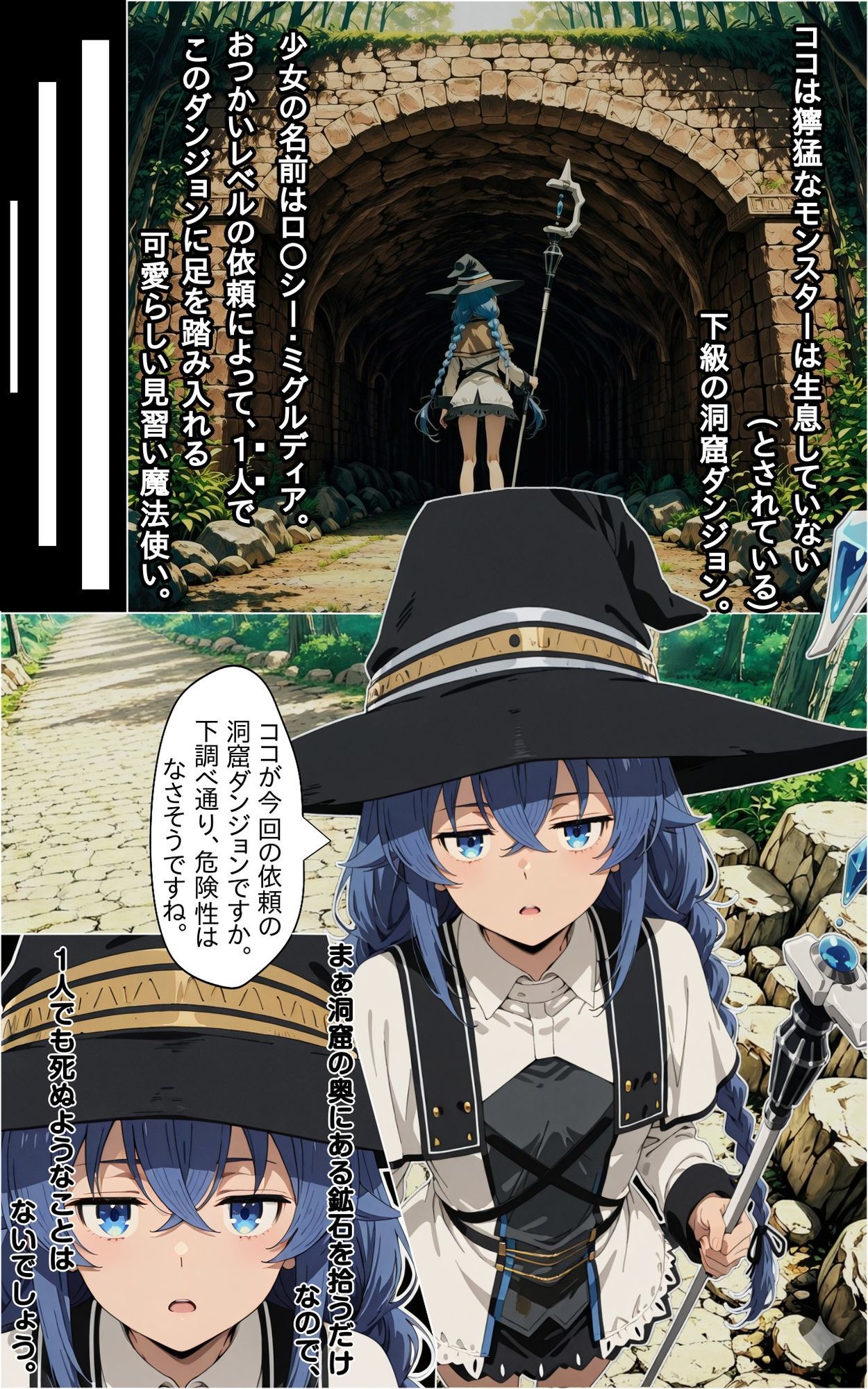 ダンジョンに潜む性欲ゴブリンの巣窟！！ ロ〇シー・ミグルディア×ゴブリンの罠