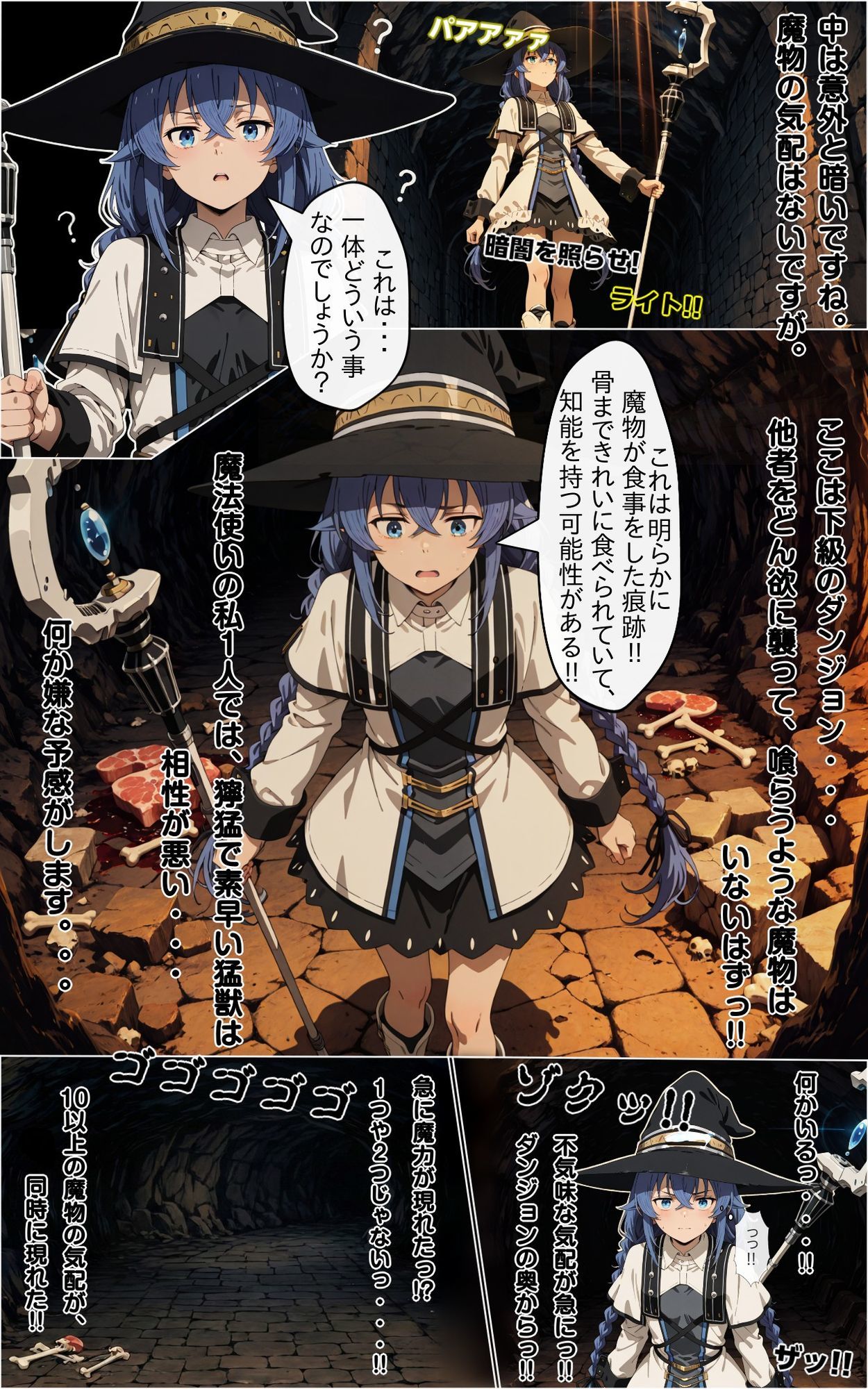 ダンジョンに潜む性欲ゴブリンの巣窟！！ ロ〇シー・ミグルディア×ゴブリンの罠