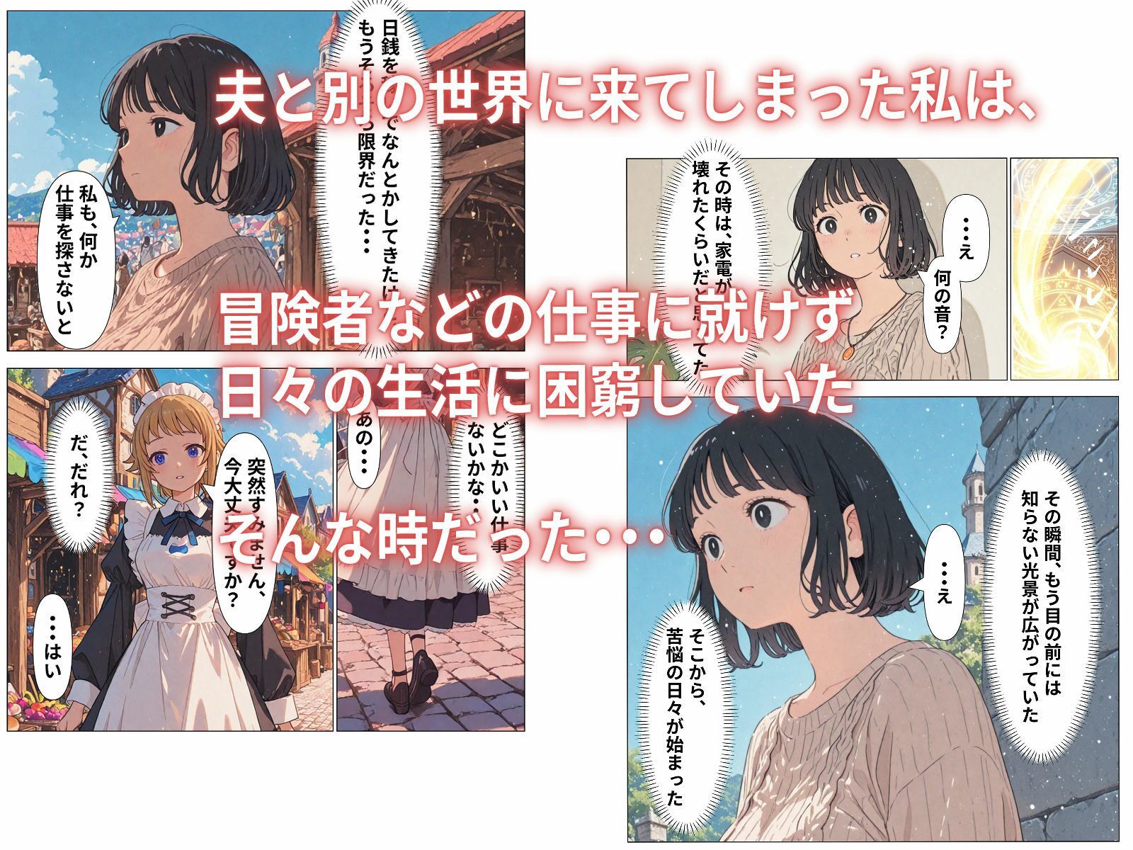 異世界に来た新妻がNTRれメイドになるまで 画像1