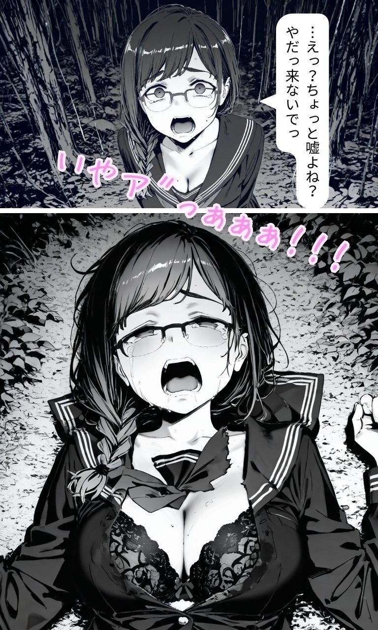 サンプル画像5:裏アカJK  黒〇ちゃん  深夜の公園で処女レ●プ編(どうしようもないクズ) [d_738606]