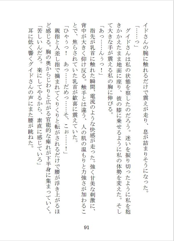 護衛の冒険者を雇って街の外に出たらえっちな目に遭っちゃったけれど、最愛の恋人を手に入れました サンプル8