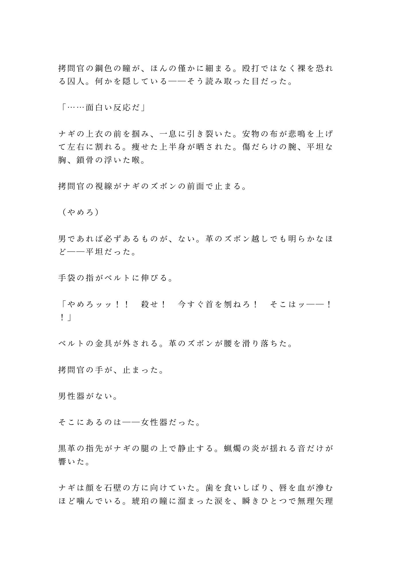 処刑台に送られるはずだったカントの盗賊が「面白い身体をしているな」と国王直属の拷問官に地下牢で尋問される話 画像4