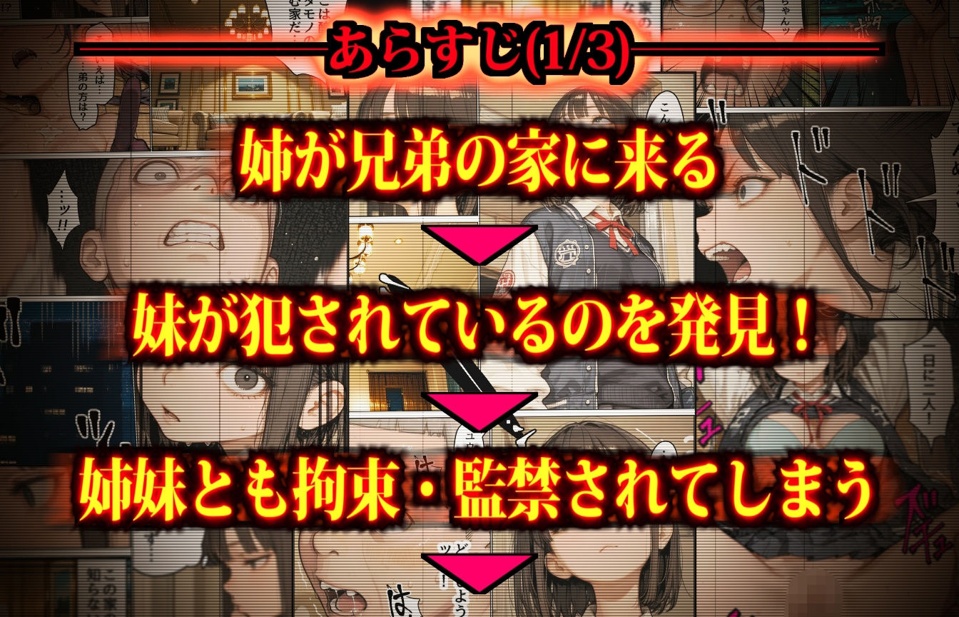 それでも強気なお姉ちゃん〜監禁した姉妹に変態コスプレさせまくる負け犬兄弟とヤンキー集団〜 サンプル2