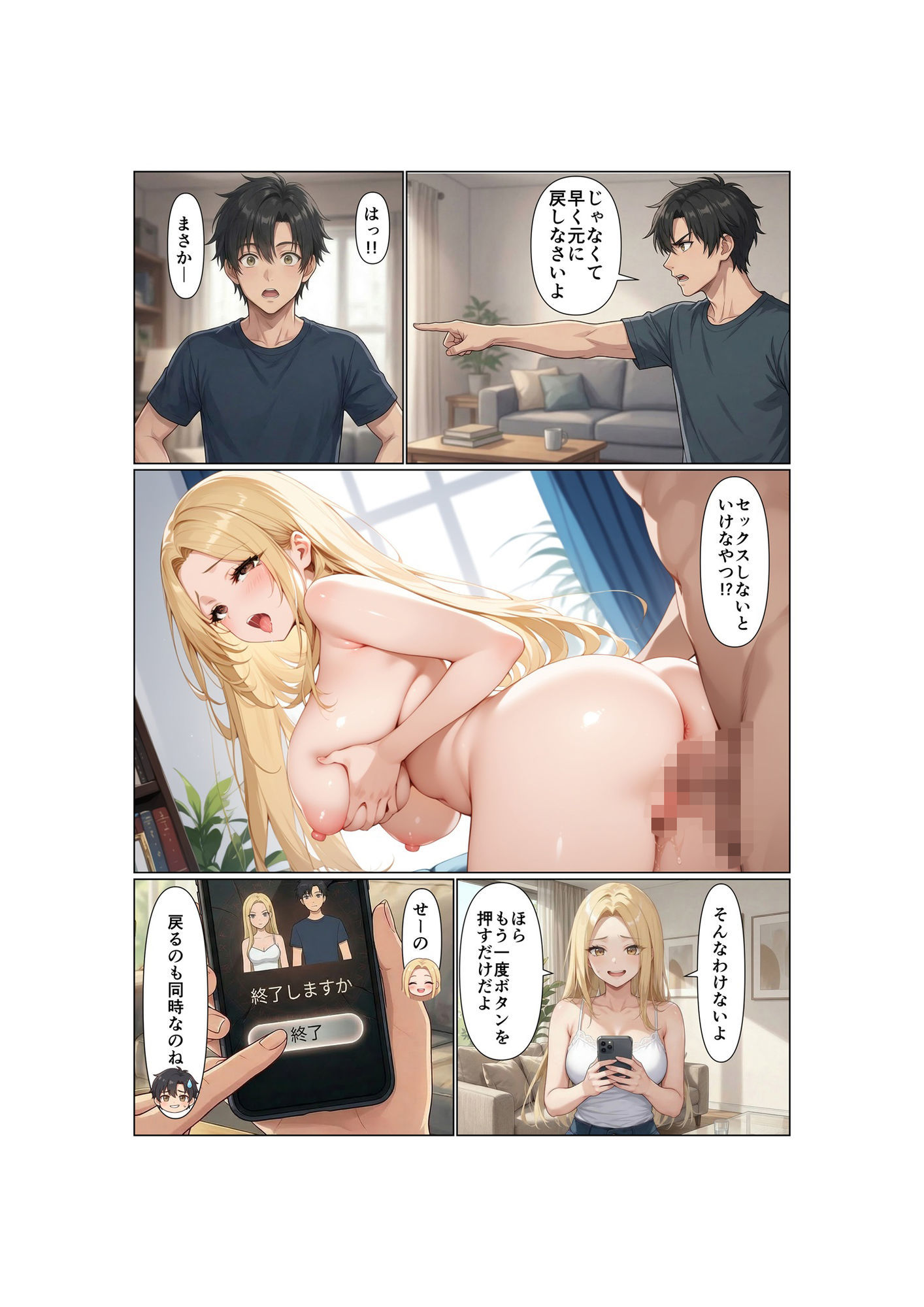 姉弟交換！！双子の弟は姉のカラダで女の快楽を知る サンプル6