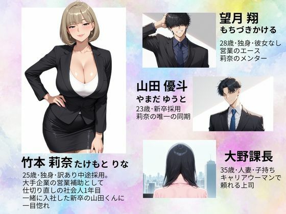 ワケあり新入社員が職場の先輩と濃厚SEXする話 画像1