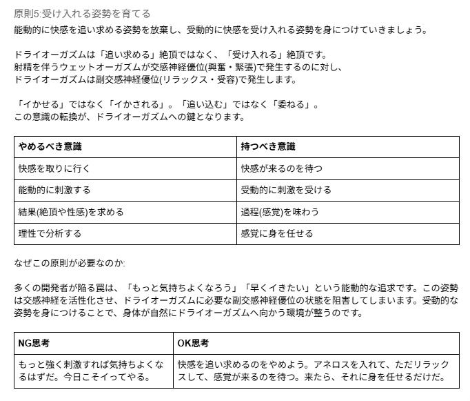 ドライオーガズム6ヶ月完全開発ガイド 催●・乳首・前立腺の3軸メソッド 画像9