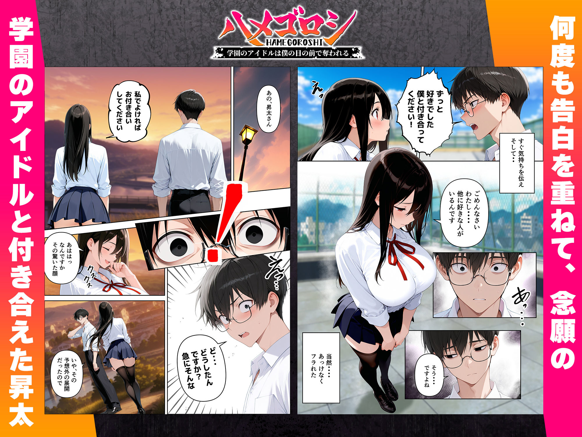 【無料エロ漫画】d_741455 【本編345P!フルカラー】ハメゴロシ〜学園のアイドルは僕の目の前で奪われる〜(HIDESACHI)