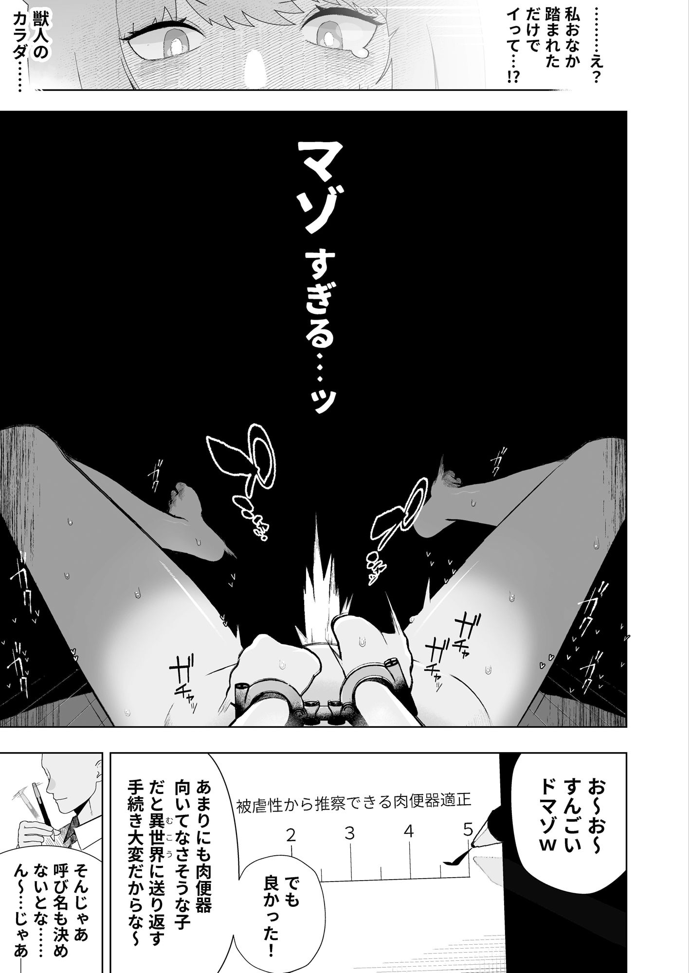 獣人が「肉便器ペット」として飼育される世界で目覚めたら獣人だった 吐息 7