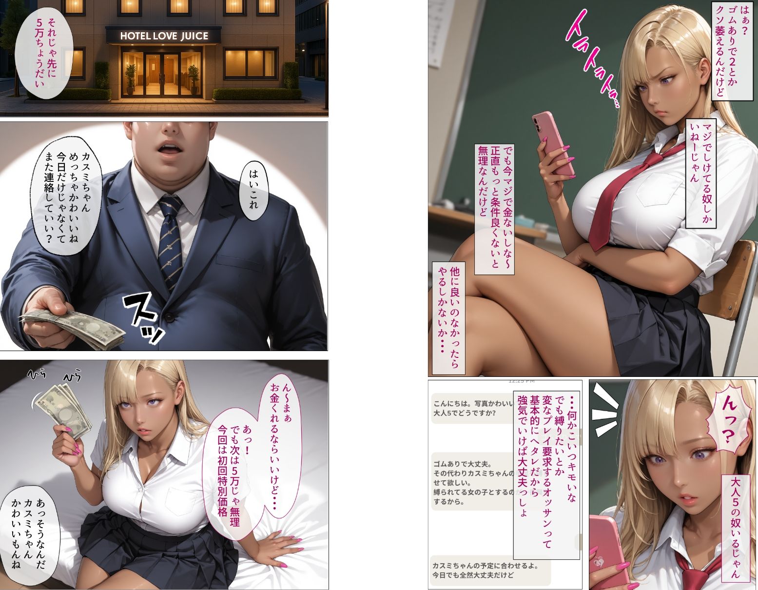 塩対応の生意気なパパ活ギャルが堕ちるまで・・・ 画像1