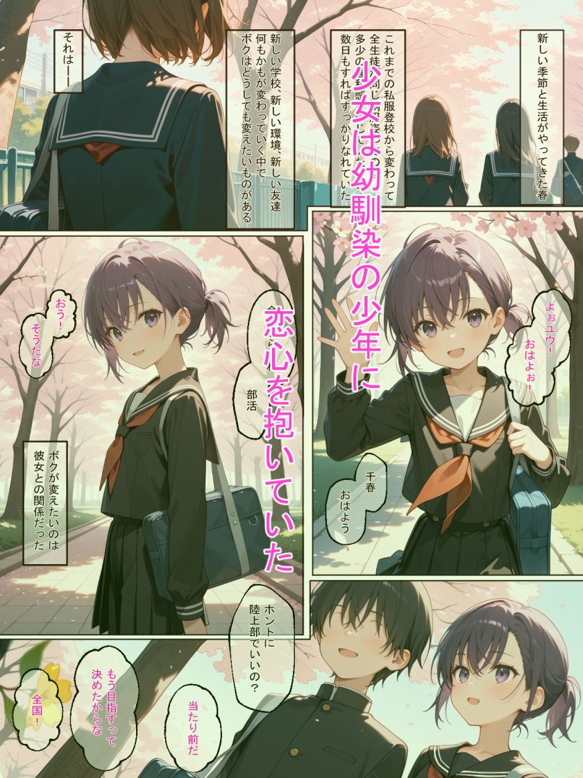 少女孕ませシリーズ  陸上少女編  ボクの好きだった幼馴染が寝取られて孕まされている！ 画像1