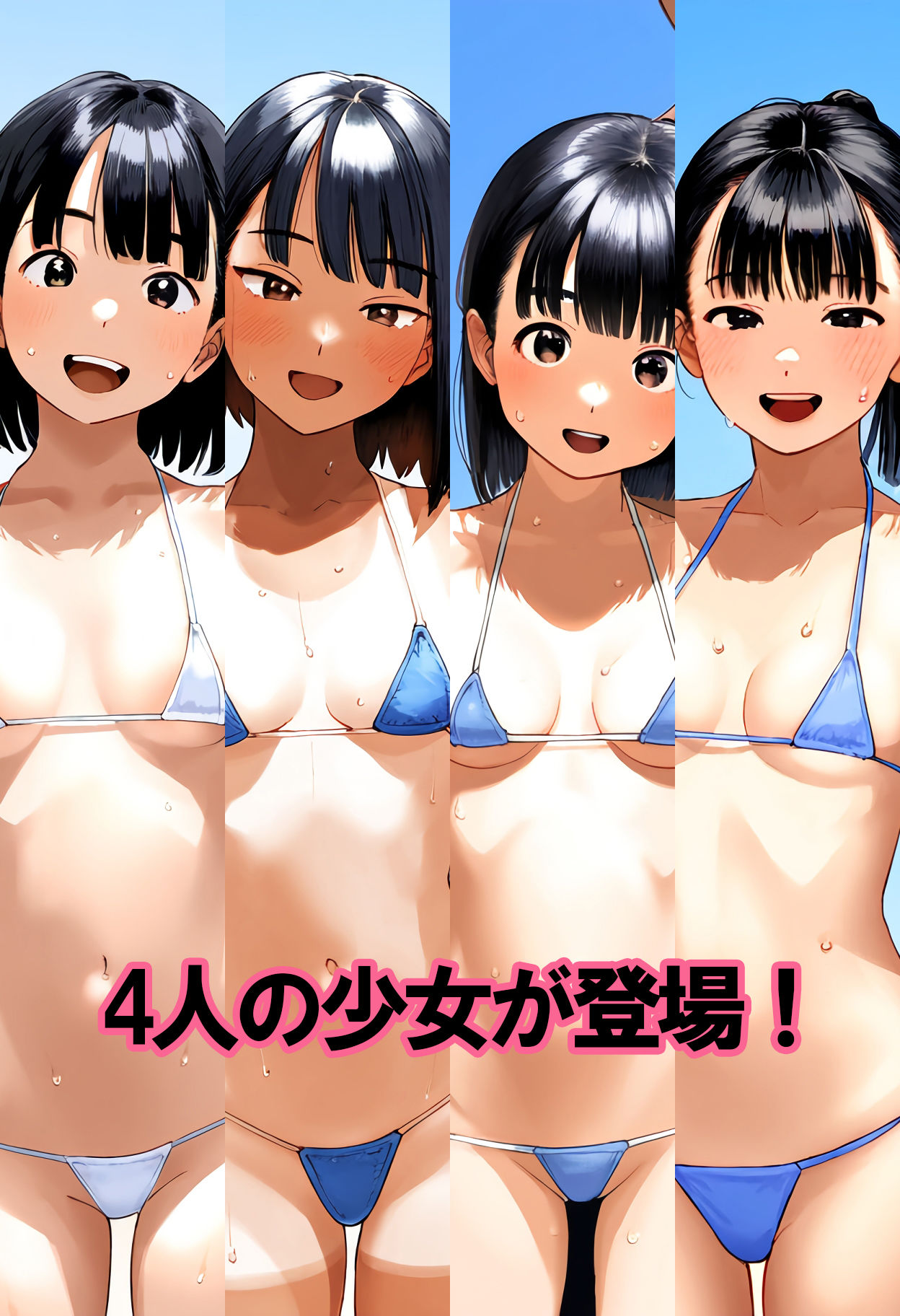 夏の海でクラスの巨乳女子に遭遇したら彼氏連れだった。今頃あいつは彼氏の上でおっぱいを揺らしながら腰を振っているのにオレは家で一人・・ サンプル画像 6