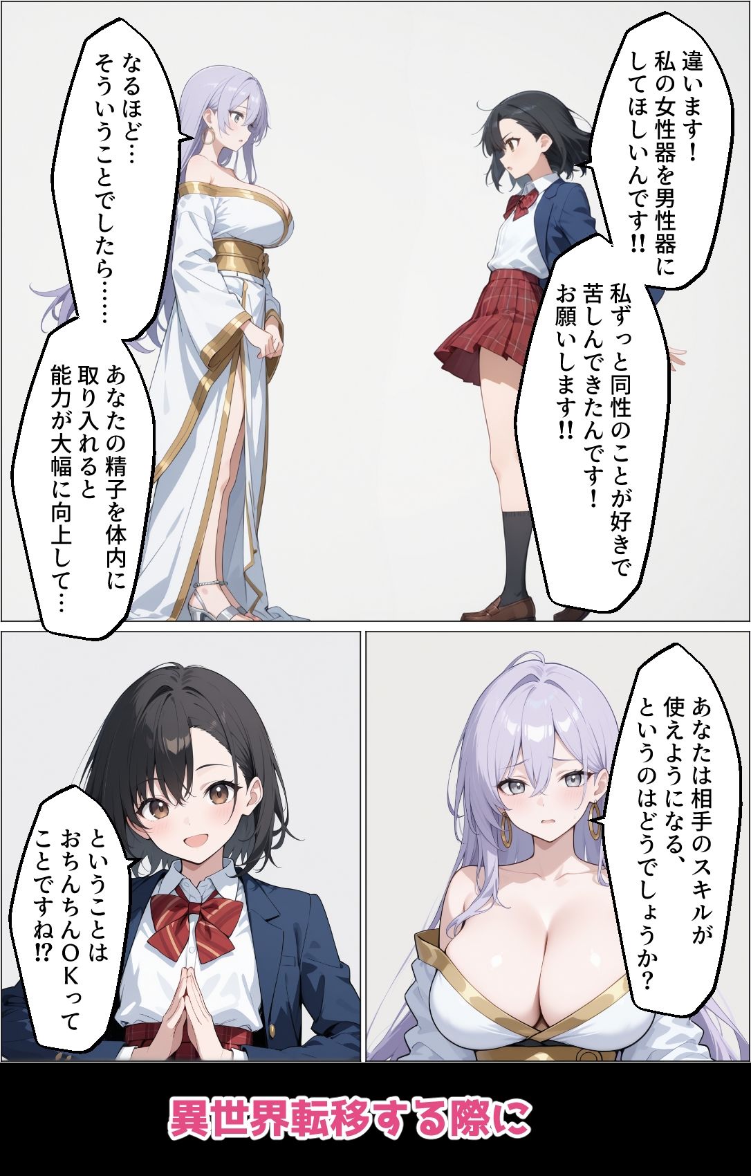 異世界転移でレズがペニスを手に入れてセックスで無双した件 画像3