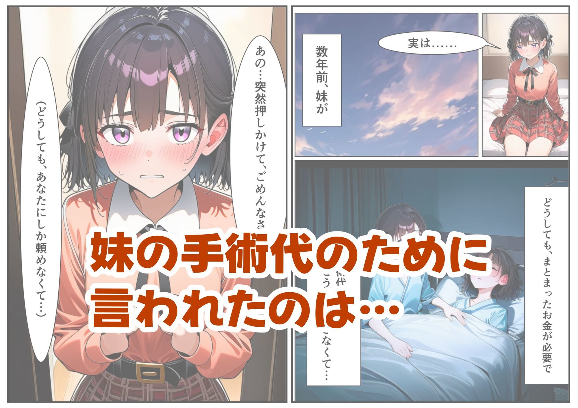 妹の手術代のために…最低な条件を呑んだ清楚なお姉ちゃんが、屈辱と快楽に溺れて堕ちるまで。 画像1