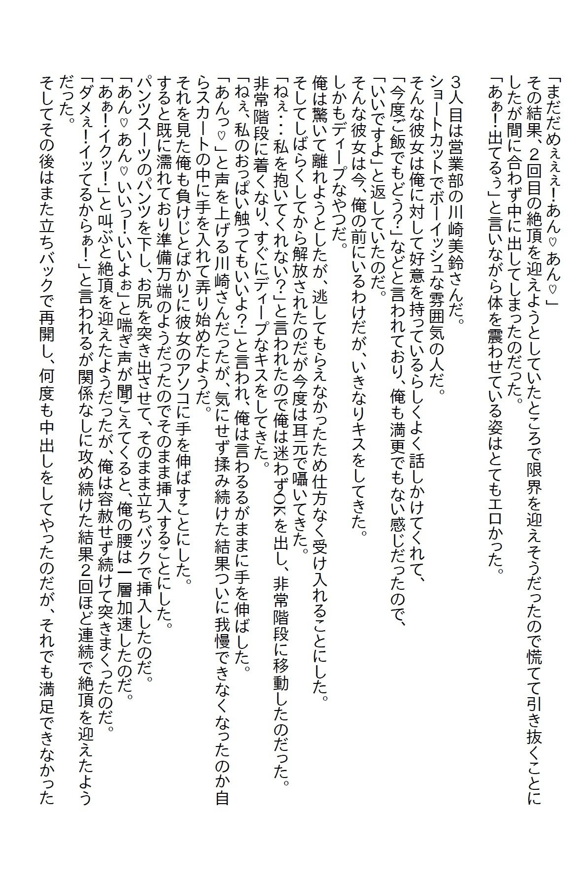 【えっちノベル】会社の女子社員の性奴●になったが、全員返り討ちにしてあげた  〜義妹がエロ過ぎて泣いた番外編〜 画像3