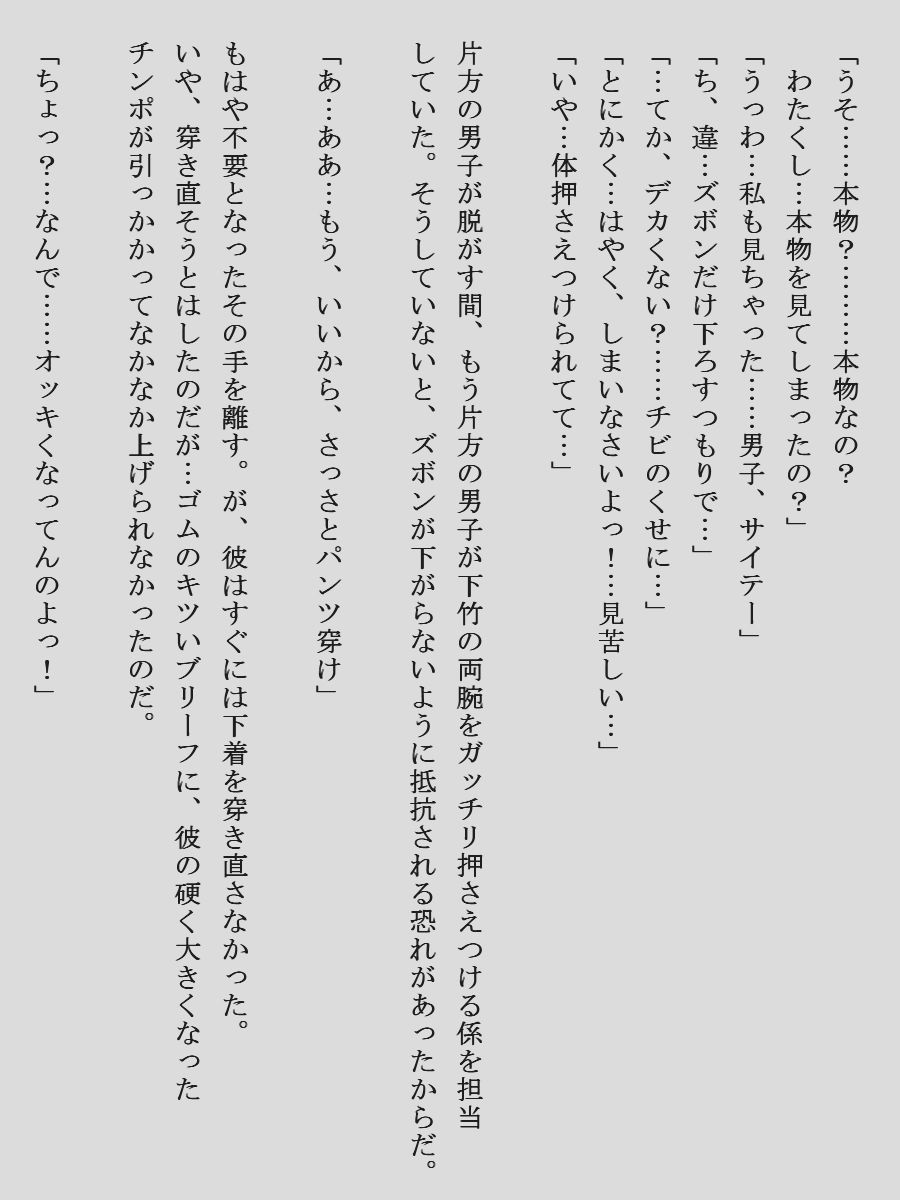 清楚な令嬢が羞恥じみた露出プレイを行う学園もの同人作品
