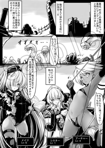 ファンタジー世界でアンデットモンスターと戦うシスターの物語