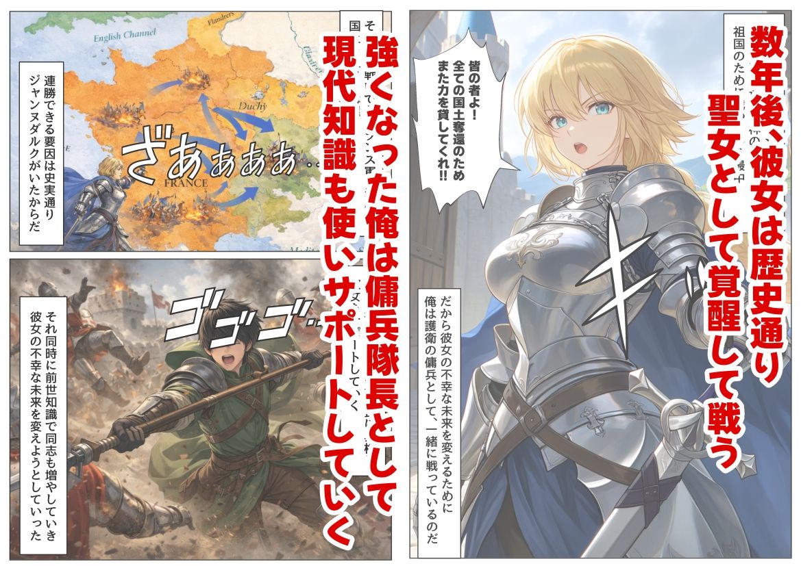 【エロ漫画】ジャンヌダル●の幼馴染に転生した俺は、彼女の悲惨な歴史を変える！！3