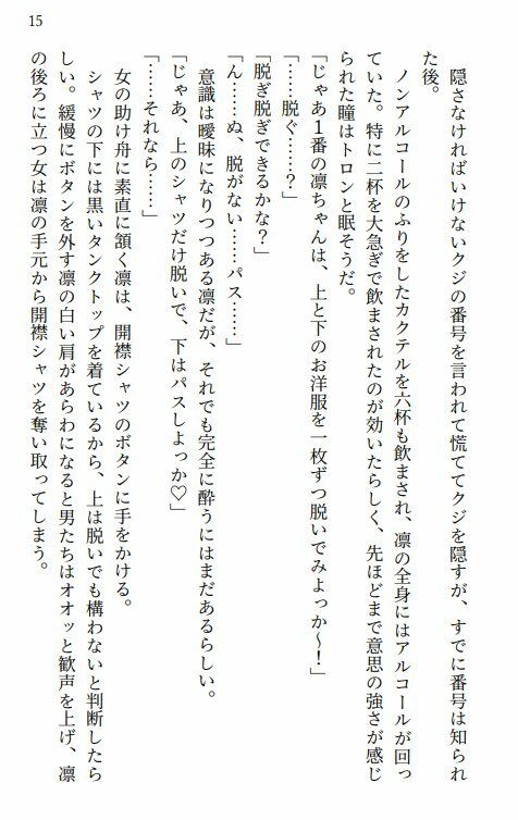 渋谷凛  騙され酔わされ輪●レ●プ 画像1