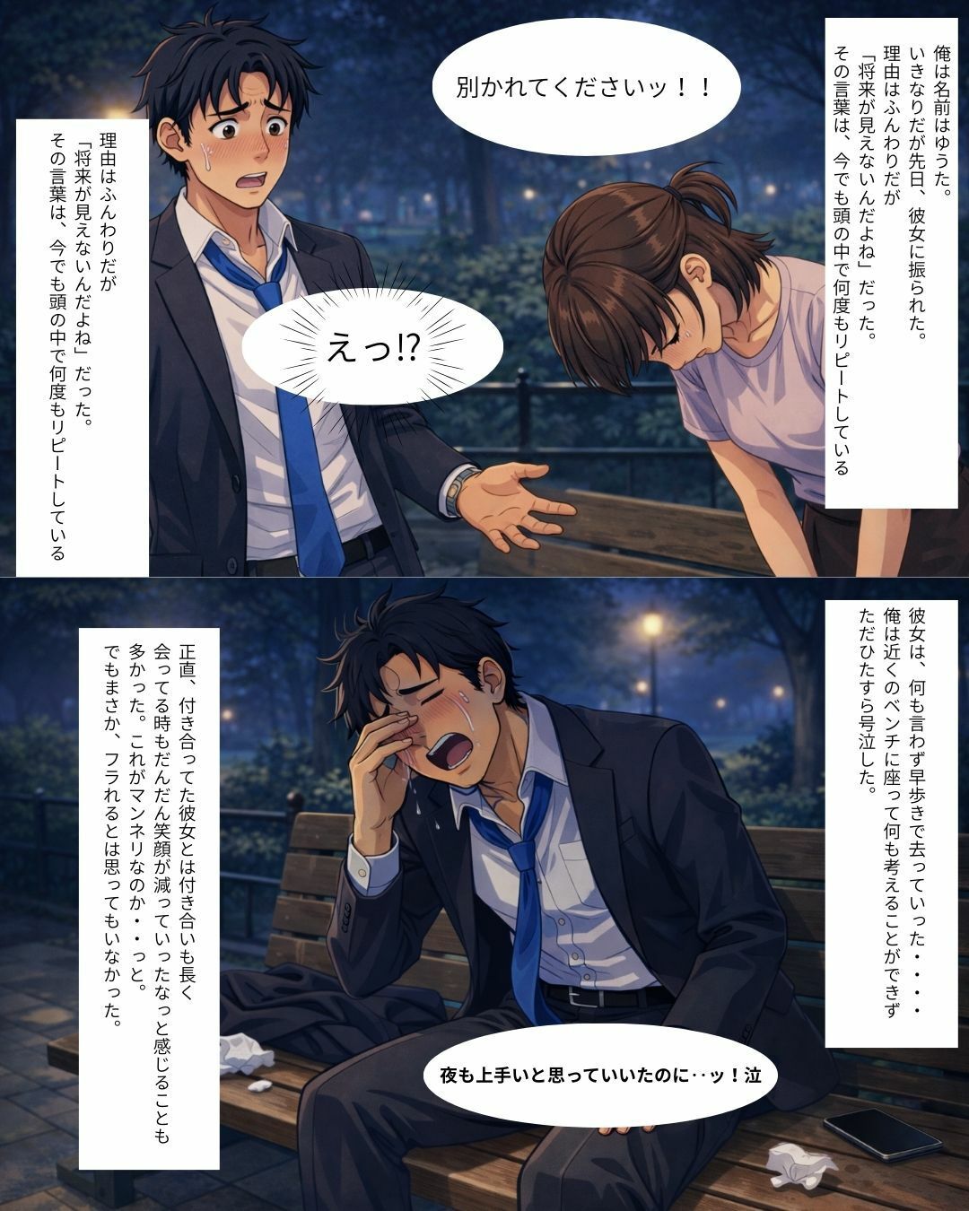 アメ舐めたら激エ〇過激セックスが見れた件 2（マッチングアプリで敗北した大人しめの黒髪ショートカット編） 画像1