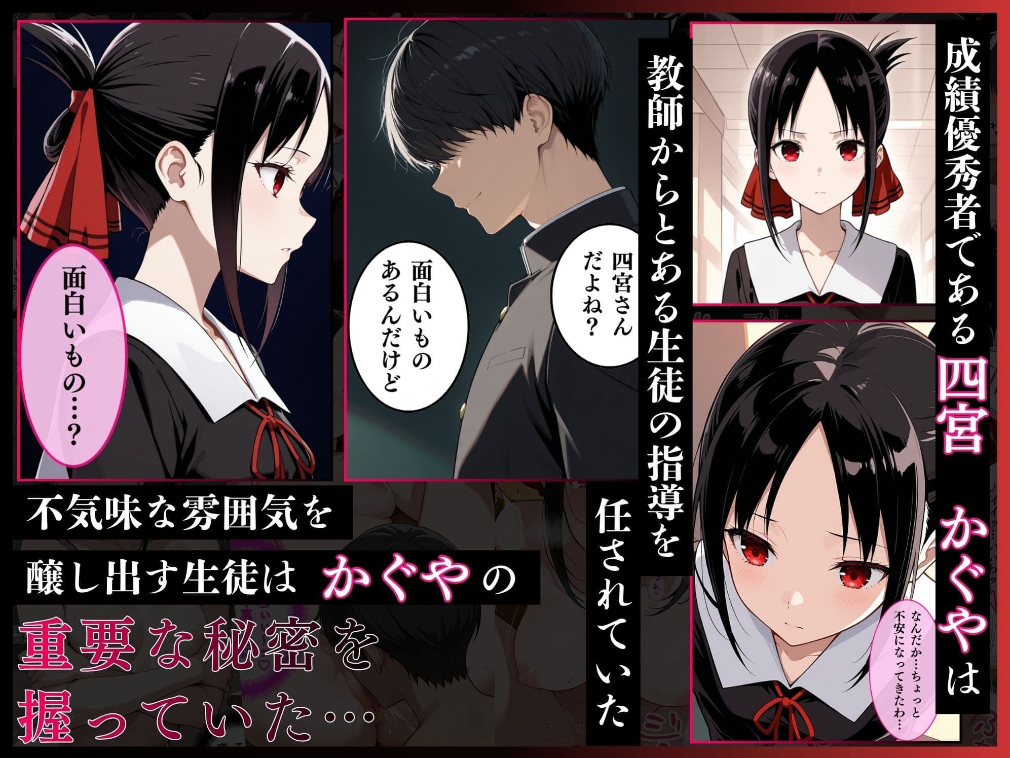 かぐや様を犯したい、白金圭も犯したい。才女たちが快楽地獄の性奴●に 画像1