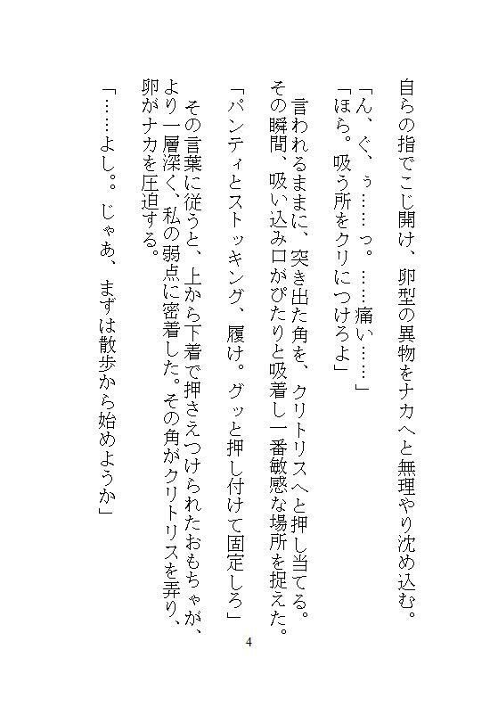 遠隔操作と拘束プレイを交え、義兄との禁忌の関係を描くデジタルノベル。