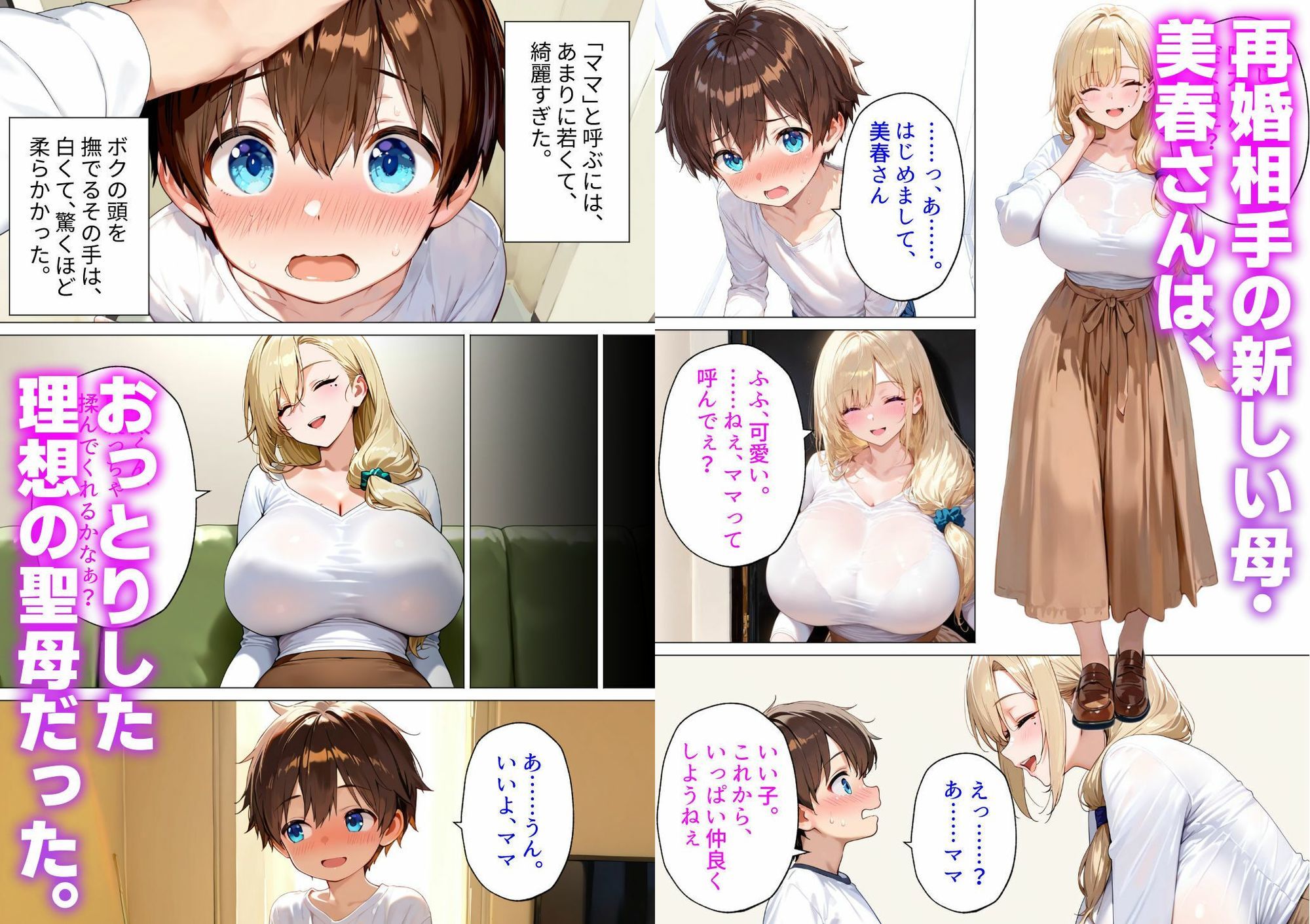 おっとり義母の赤ちゃん作り教育〜パパには内緒でボクを種馬にするギャルママの歪んだ愛〜 画像1