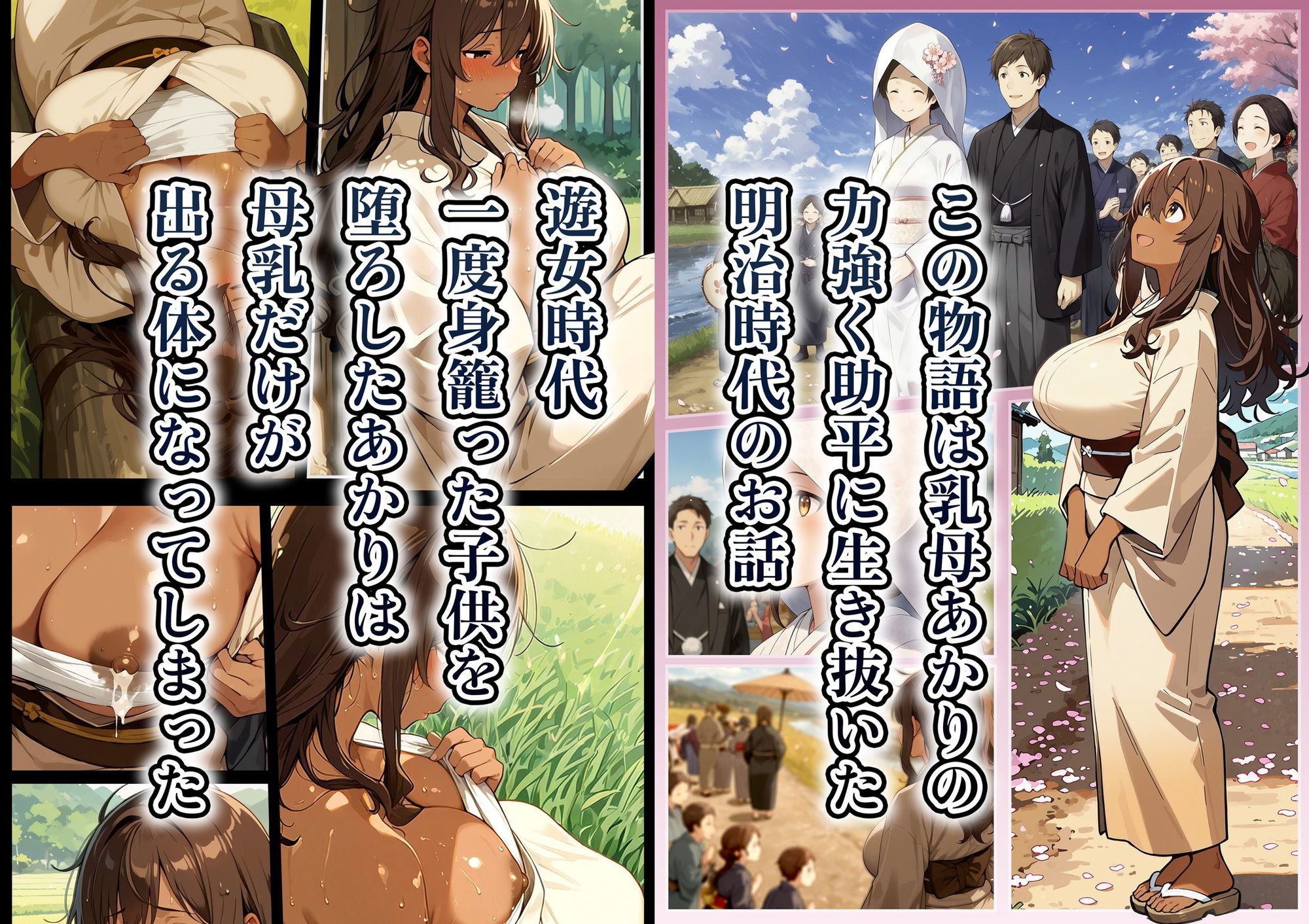 因習村の生贄――褐色の乳母  母乳を噴き出し  絶頂ス――「ムカサリ流し〜総集編〜」 画像1