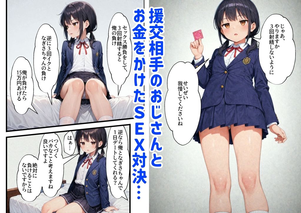 ジト目少女はおじさんと援交をする（第3話:本気SEX5本勝負前編）1