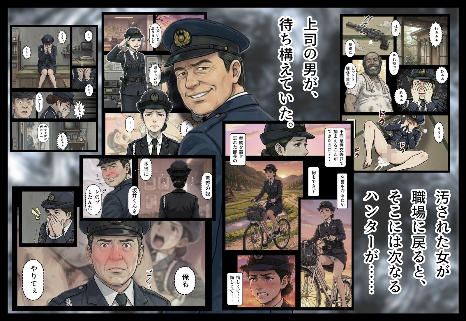 汚された紺色制服の女2 画像6