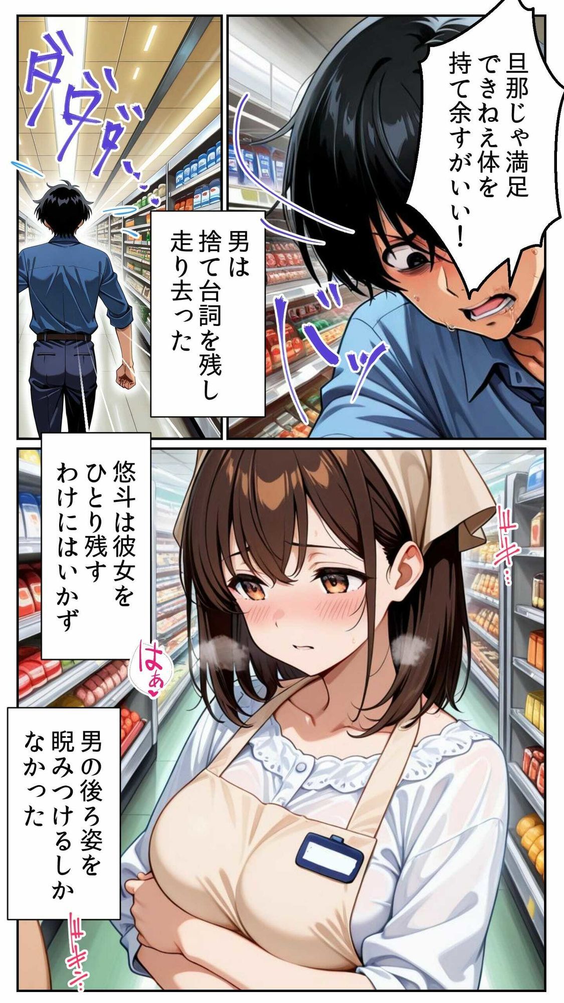 人妻パートさんと禁断の媚薬NTR 〜20歳の若妻がスーパーで乱れる午後〜 画像5