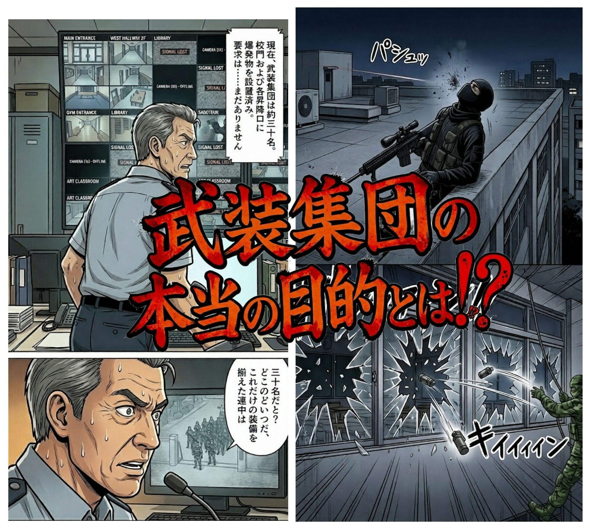 占拠された学校〜武装集団に指示されながらエロい事をしまくる〜 画像4