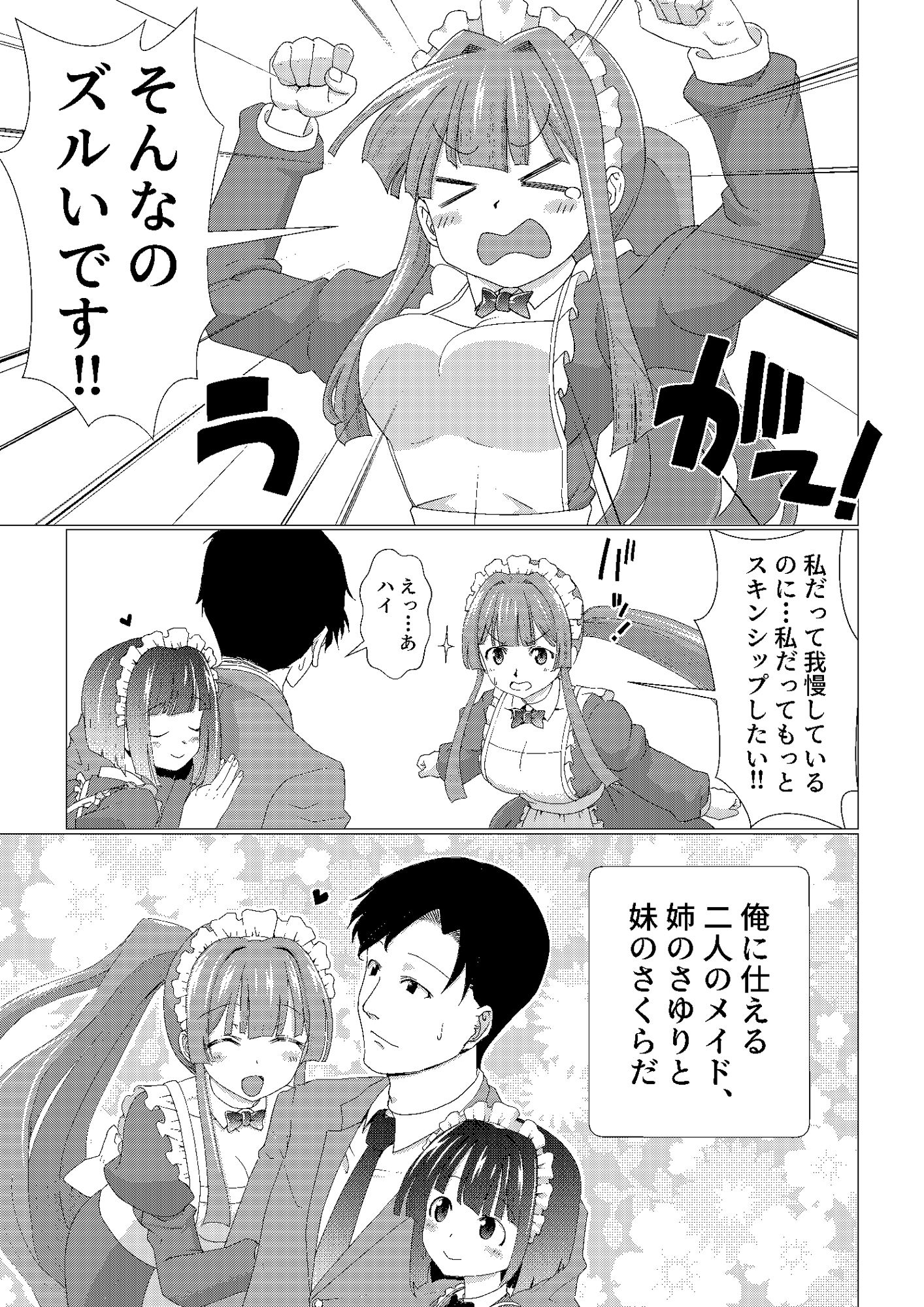 メイド姉妹がお主人様に捧げる忠実なご奉仕のシチュエーション