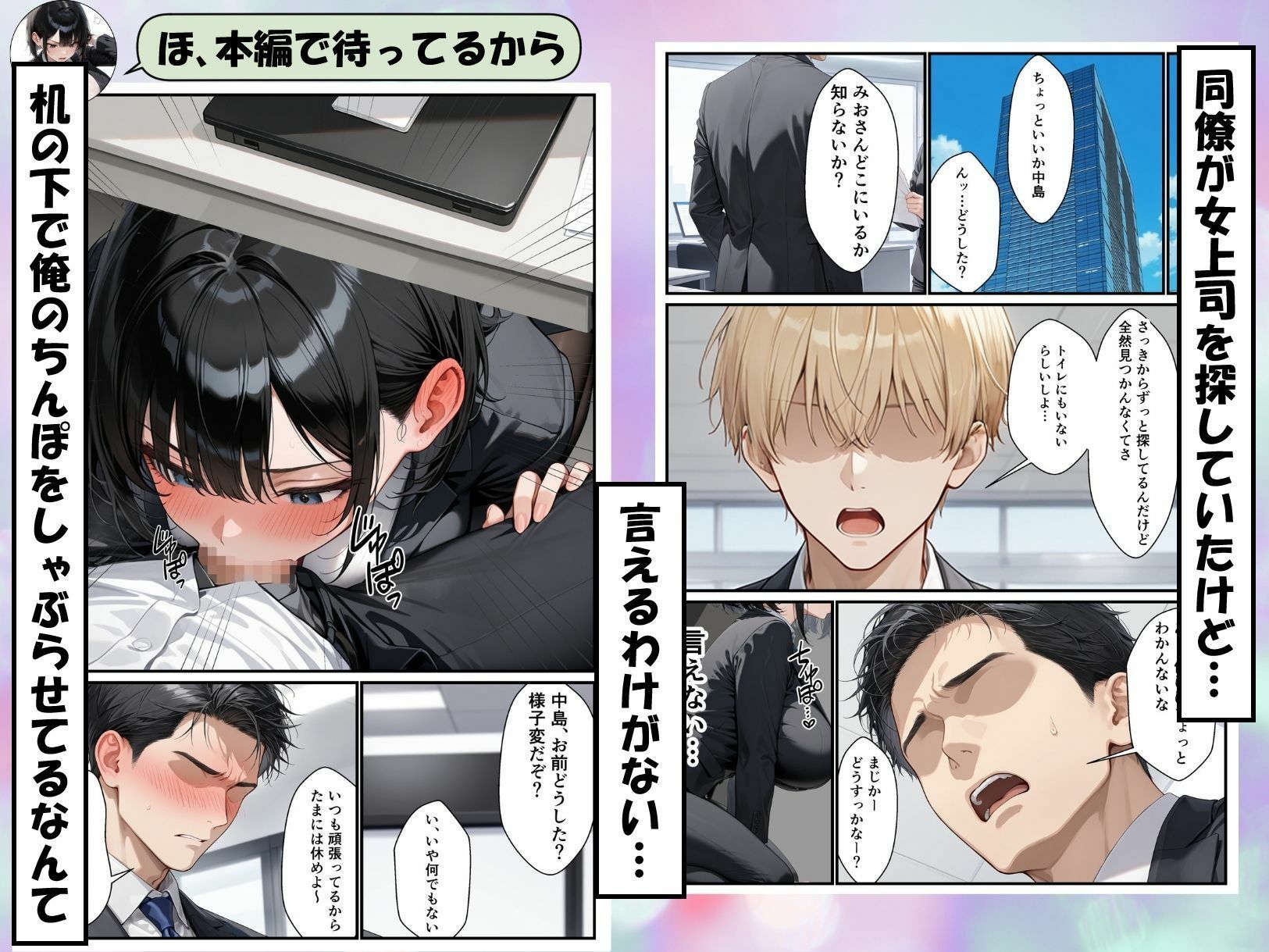 パワハラ女上司のエロ垢がばれて専用オナホになる話 画像9