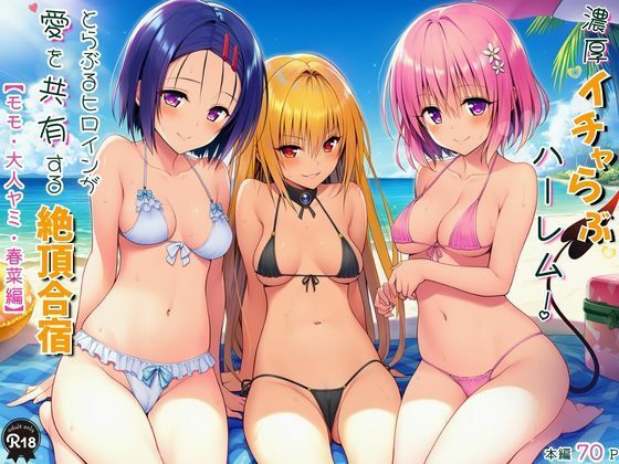 濃厚イチャらぶハーレム！とらぶるヒロインが愛を共有する絶頂合宿【モモ・大人ヤミ・春菜編】【Velvet House】