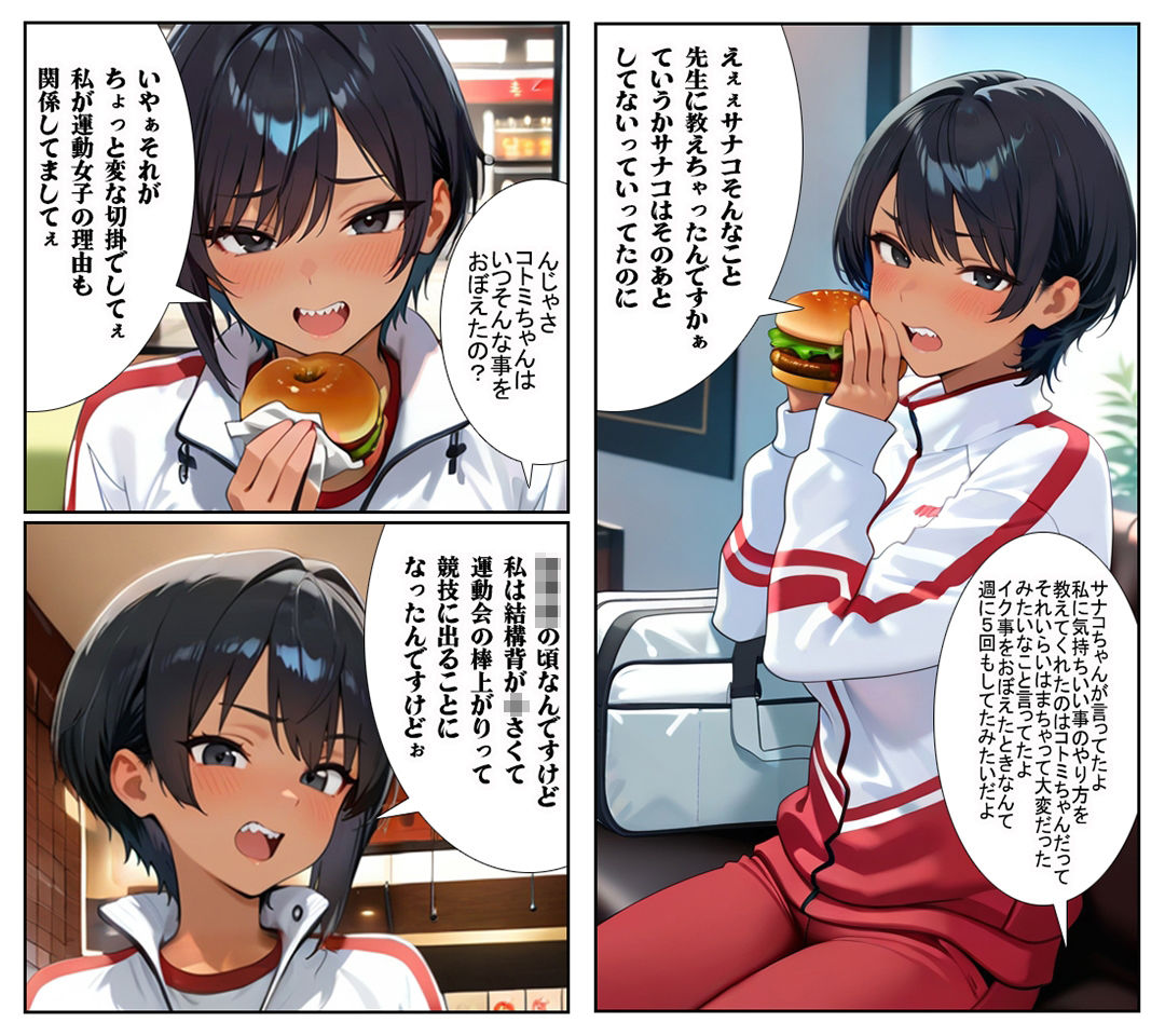 【汚パンツ女学園】第2話ボーイッシュな陸上部の女の子は性への興味が凄かった 画像1