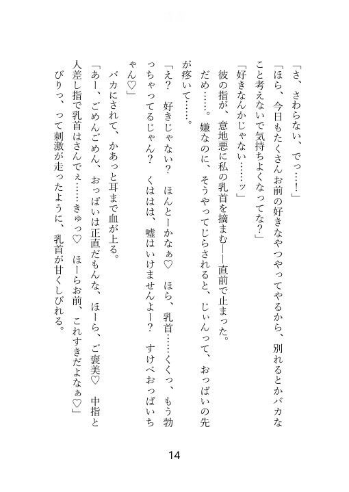 【ノベル】クズセフレに別れを切り出したら、ぶちギレ濃厚セックスされて、本命だとわからされちゃった話 サンプル4