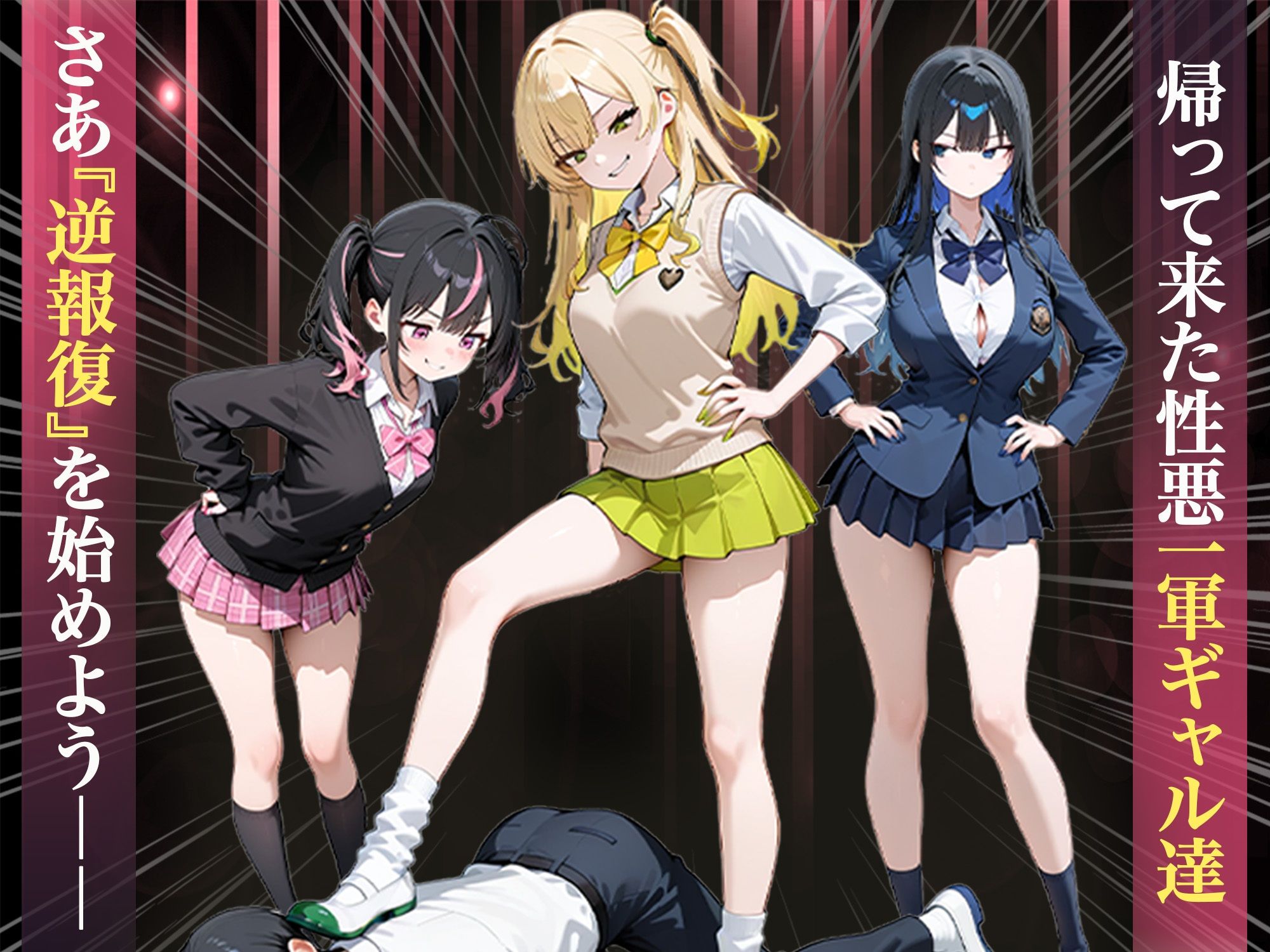 いじめられていた陰キャのボクが1軍ギャル達に中出し報復する話 〜メス堕ちリバース サンプル1