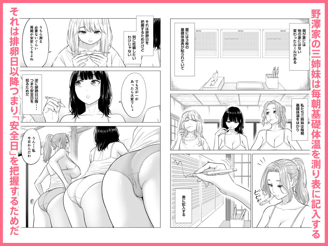 【無料エロ漫画】d_752810 お義父さんの性欲処理は私たち三姉妹のもちまわりっ(伊達ろく)