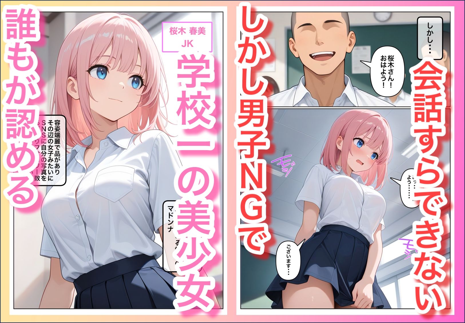 男子NGマドンナとヤルには不意打ち挿入しかなかった 画像1