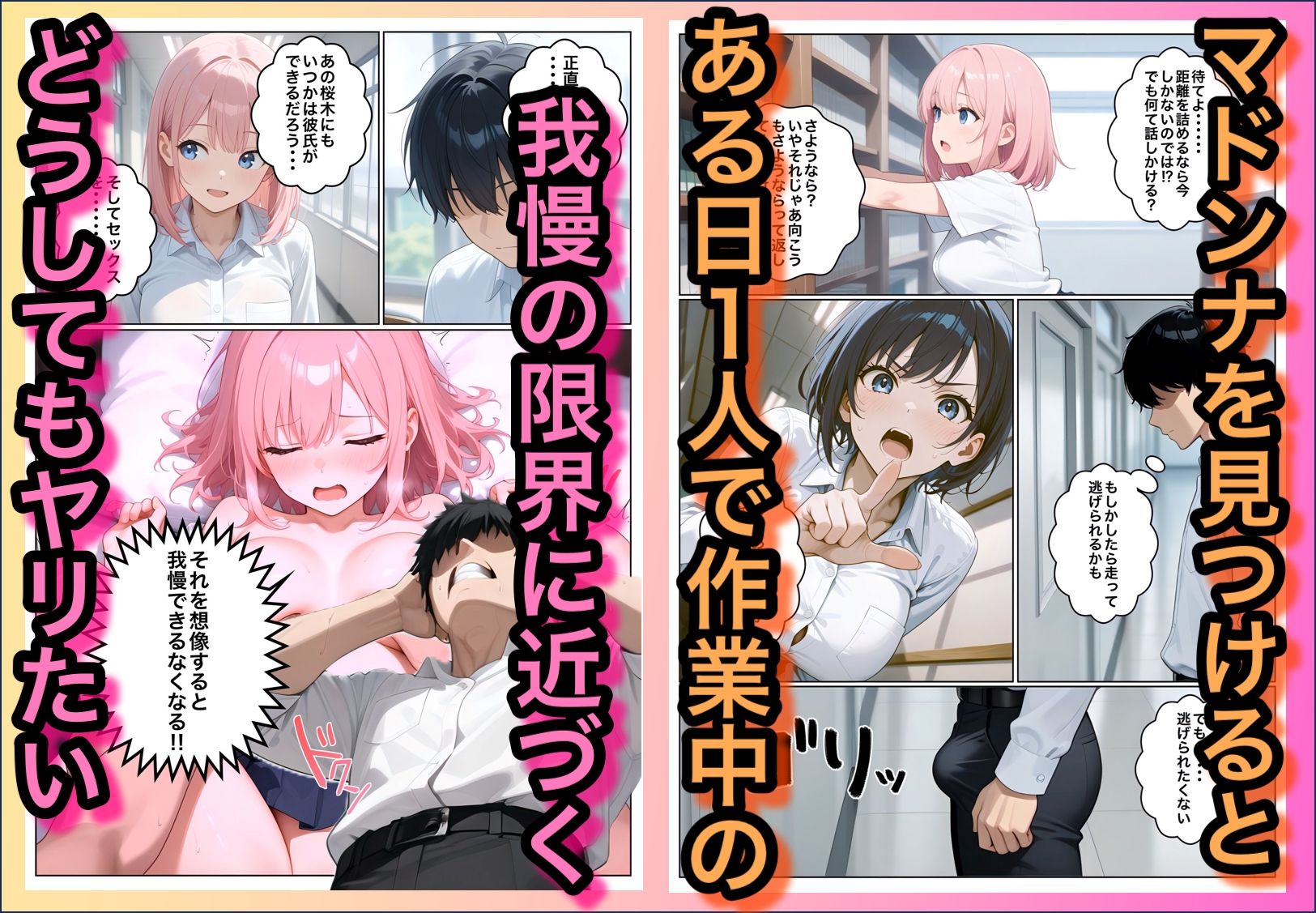 男子NGマドンナとヤルには不意打ち挿入しかなかった 画像2