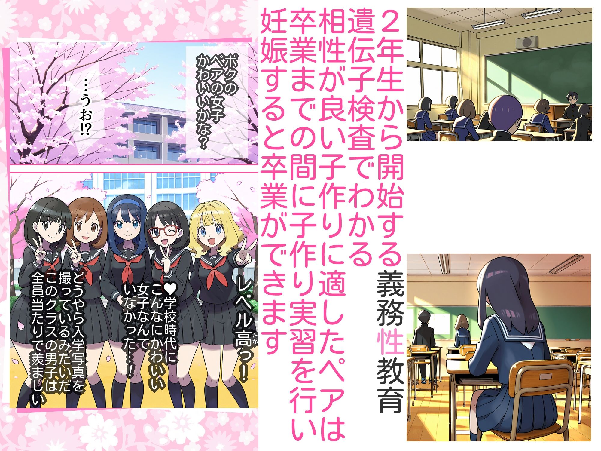 【ショート版】義務性教育〜妊娠すると卒業できる学校〜 画像2