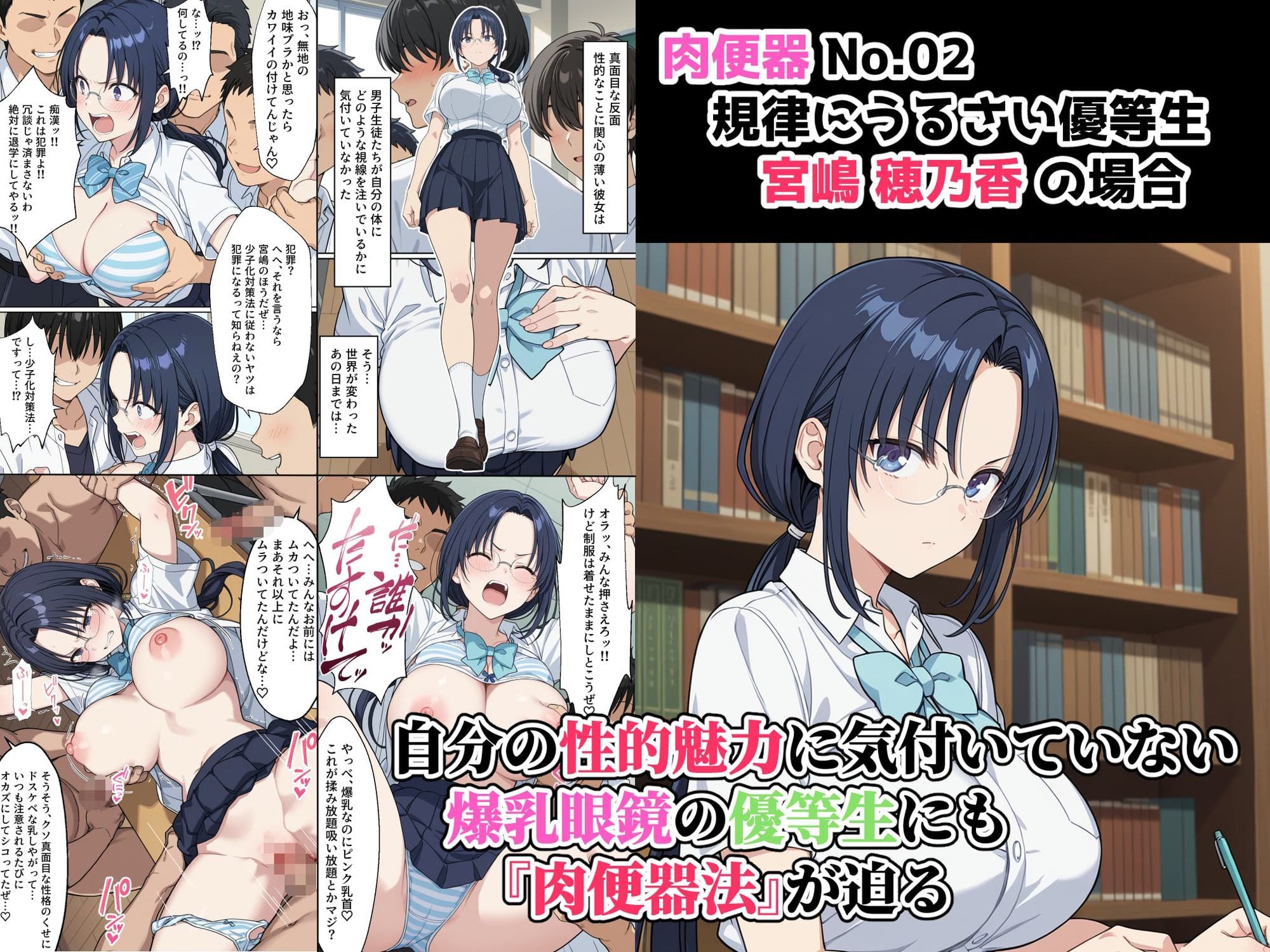 【エロ漫画】肉便器法の成立した世界で〜校内の好きな美少女を選んで肉便器にできる世界〜4