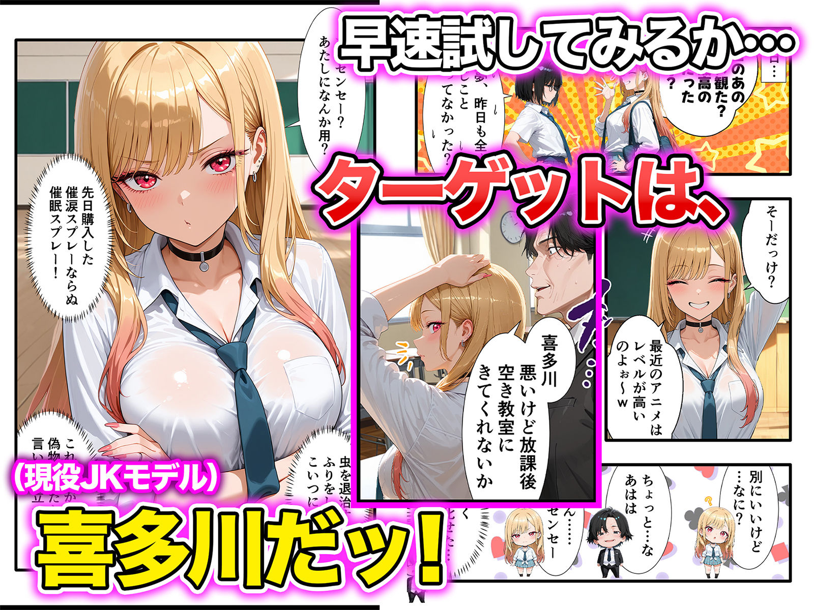 口だけ達者な生意気ギャルを制約あり催●スプレーで完堕ちさせた件 サンプル3