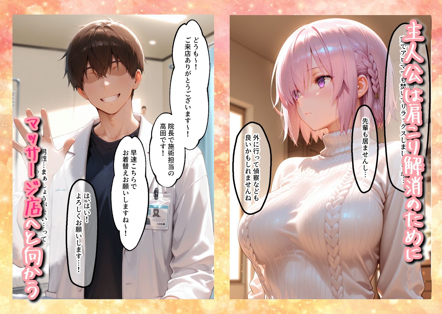 媚薬入りアロマで子宮にキス「先生、これってマッサージですか？」無謀にもイかされまくる話〜シールダー編〜 サンプル1