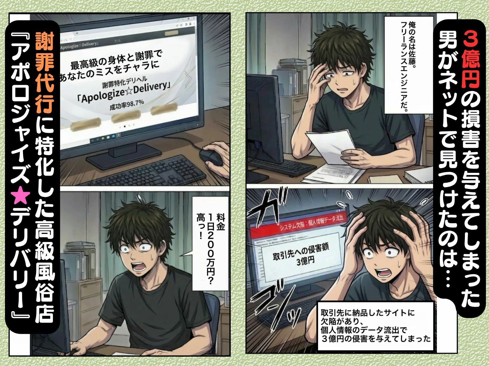 謝罪代行風俗店〜あなたのミスを体で謝罪代行します〜【漫画93P】 画像2