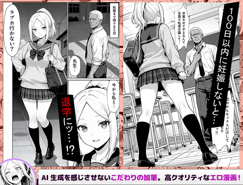 【無料エロ漫画】d_754653 100日後に妊娠する女子校生 〜井高 美優莉 編〜(ラブリークラフト)