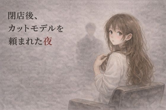 閉店後、カットモデルを頼まれた夜 ―少しだけのはずが― 表紙