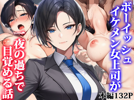 ボーイッシュイケメン女上司が一夜の過ちで目覚める話