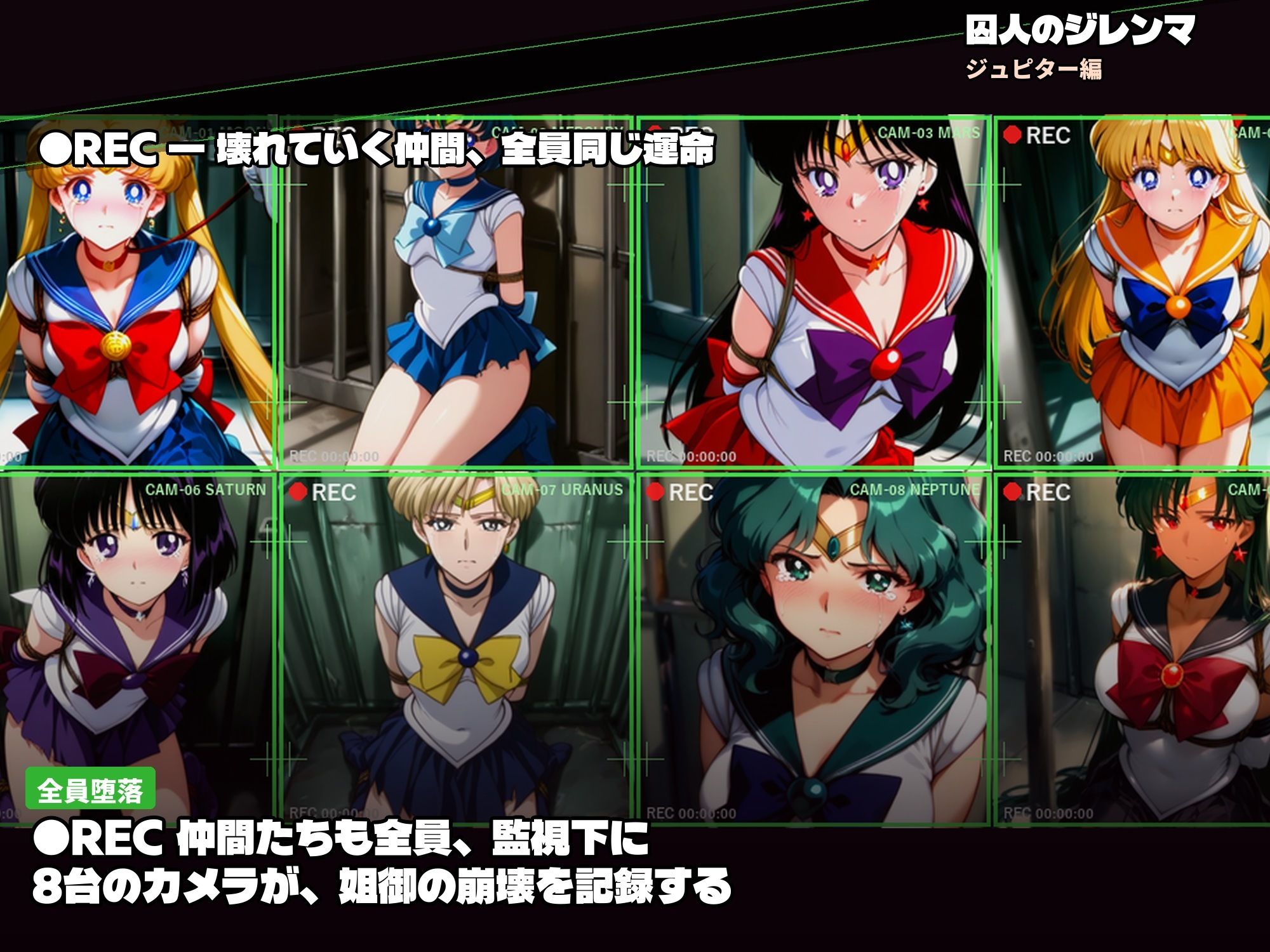 囚われたセーラーヒロイン  囚人のジレンマ  セックスマシンに抗うポニテ戦士【漫画版・雷編】 画像10