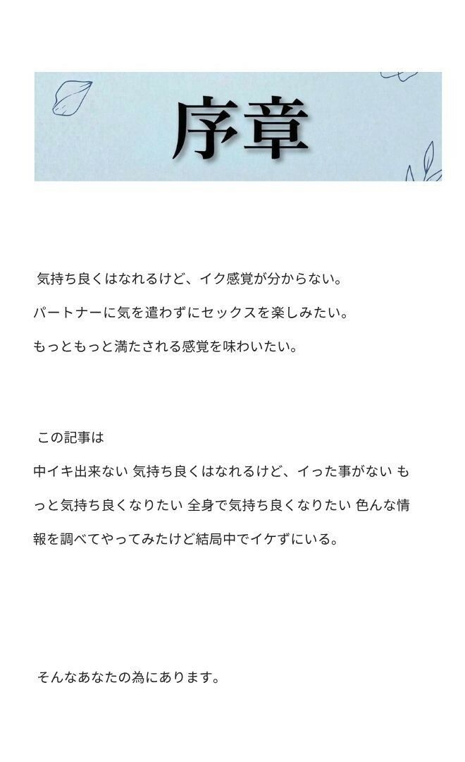 中イキ完全攻略  女の性感開発 全身でオーガズムを感じる体の作り方 オマエはこれでイキ狂え！ 画像1